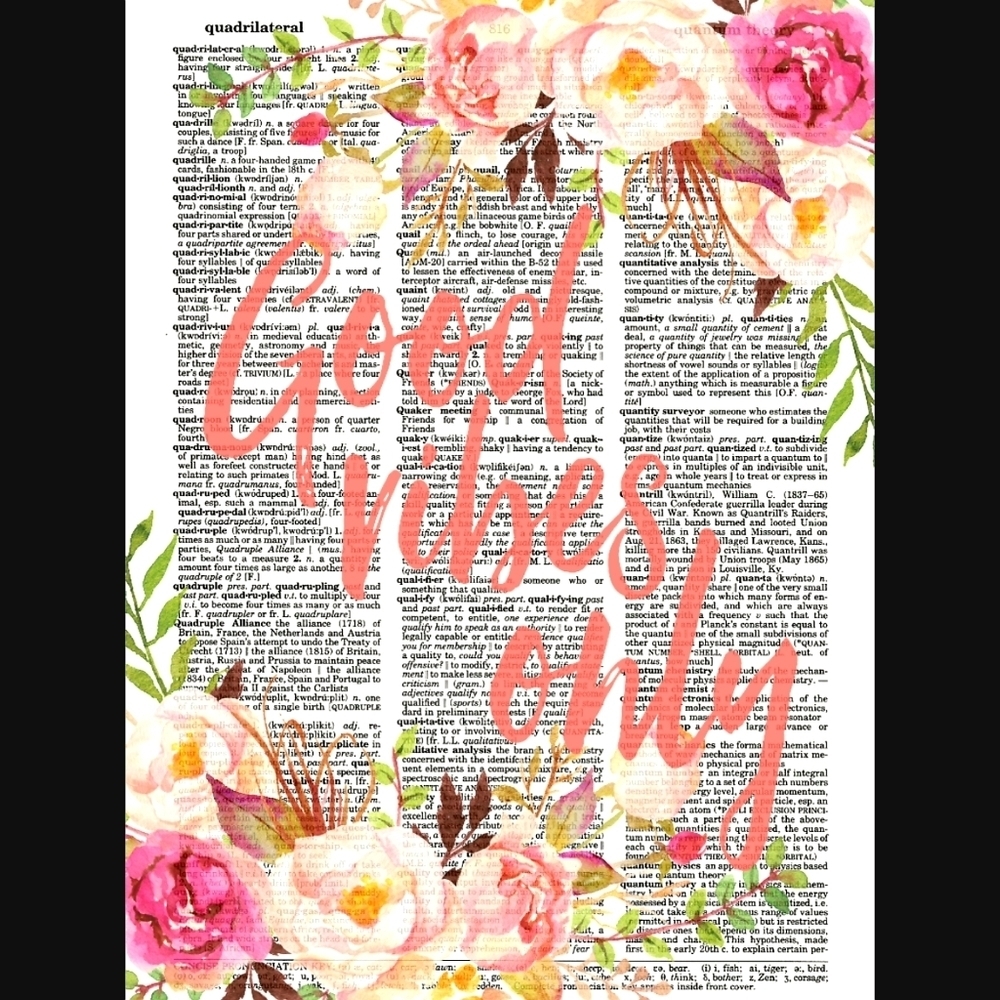 Good Vibes Only Vintage Dictionary Art Print